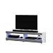 Produktbild Selsey TV-Lowboard, Weiß Matt/Grau Hochglanz, 100 cm
