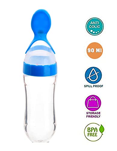 Image of Baby Feeding Set All in One 1- Baby Food Fruit Nibbler 1- Baby Food Feeder 1- Baby Heat Sensor Feeding Spoon (Multicolor27)
