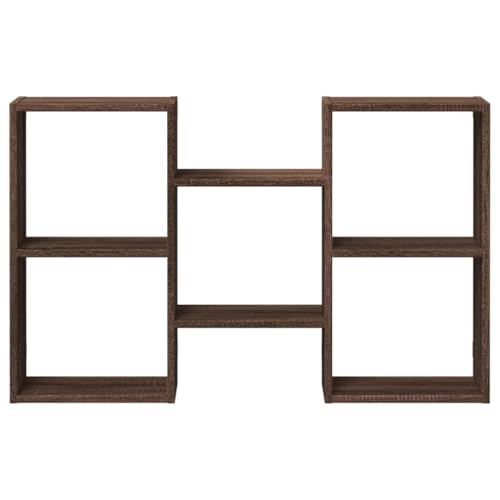 Étagère murale suspendue bibliothèque chêne marron 96 cm - 5