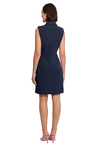 Image of Donna Morgan Women's Donna Morgan Women's Dresses Lapel Collared Career Sheath Dress Office Workwear Desk to Dinner Event Reception Ceremony