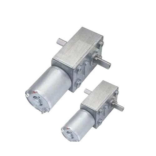 Moteur à engrenage à vis sans fin JGY370 6V 66 tr/min à double arbre motorisation