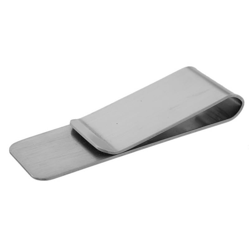 Stainless Steel Money Clip Silver Metal Pocket Holder Wallet Credit Card Holder For Father Husband Friend