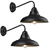FLQMYQ Outdoor Wall Lights Wall Mount for House Farmhouse Outdoor Wall Sconce Black Outside Wall Lantern Classic Barn Lights Outdoor & Indoor, 12"，2 Pack