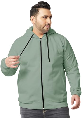 Image of Wear Your Opinion Men's Plus Size Fleece Zipper Hoodie Jacket