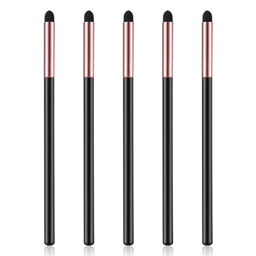 5 Pcs Eyeliner Smudge Brush Pointed Pencil Stick Set Soft Eyeshadow Applicators Blending Brush Eyeliner Smudge Brush Sponge Professional Sponge Makeup Tool for Women