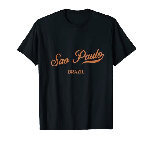 Retro Brasil City - Vintage Sao Paulo Camiseta