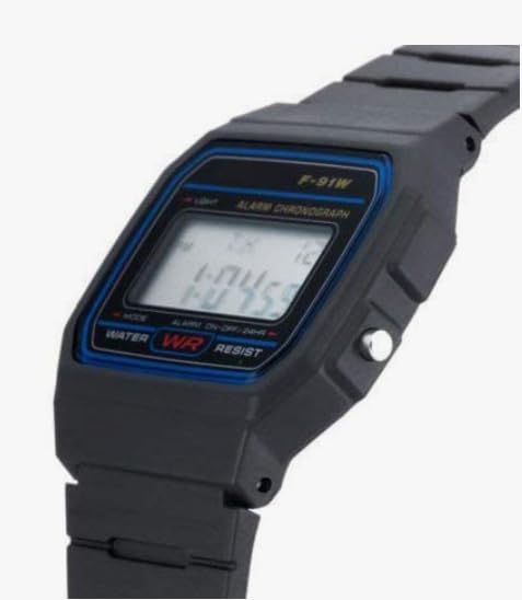 Image of AROA Premium Brand Vintage Series Digital Sports Square 4 Colours Dial LED Unisex Stainless Steel Strap Watch for Men's Watch for Women's Multicolor