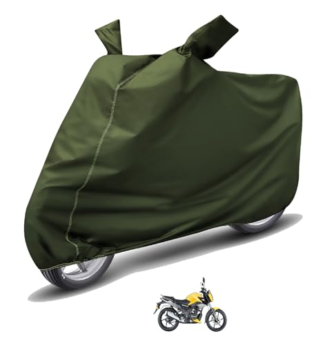 Image of Auto Hub Waterproof Bike Cover Compatible with TVS Raider 125 Dustproof, UV Protection Two Wheeler Bike Raider 125 Cover - Green