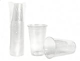 Pack de 1000 Vasos de Plástico Irrompibles de 220ml - Vasos Desechables de Polipropileno Transparente para Fiestas, Eventos y Uso Diario - Reutilizables y Libres de BPA