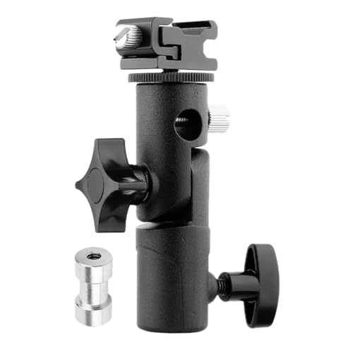 OSALADI Portable Light Stand Adapter Umbrella Clamp Flash Bracket Flashlight Stand Supply