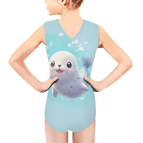 Image of Girls Swimsuit 1 Piece Beach Sport Bathing Suits, Kids Swimwear