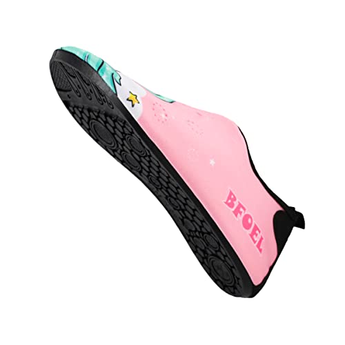 BFOEL Toddler Kids-Water-Shoes for Boys Girls Lightweight Non-Slip Aqua-Socks Swim-Shoes for Beach Pool Walking(2.5 M Little Kid,Unicorn)3