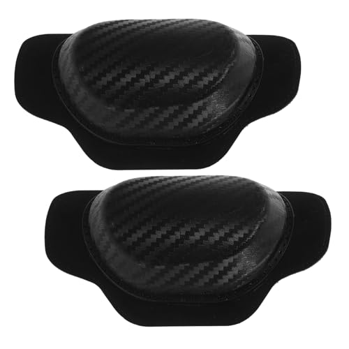 BCOATH Adjustable Motorcycle Knee Pads Thick Soft Support for Riders 1 Pair Black