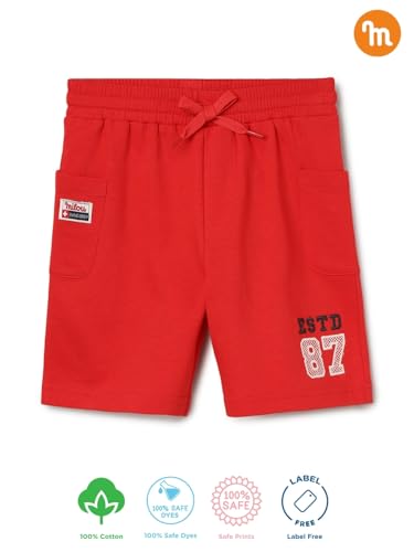Image of Milou Girls 100% Cotton Stripes Allover Print Biowash Shorts | Soft & Breathable, Safe Dyes, Label-Free Comfort