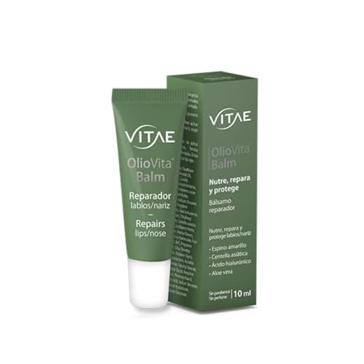Vitae Oliovita Balm 10ml | Bálsamo labial hidratante | Aceite de espino amarillo, ácido hialurónico, aloe vera y centella asiática | Nutre, hidrata y protege