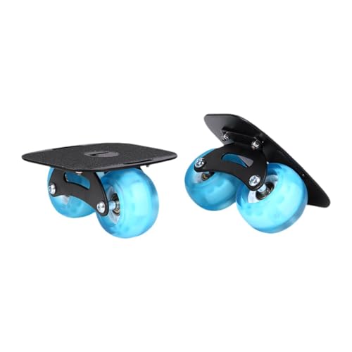Vaveren 1 Pair Split Skateboards Roller Road Skates Professional Gift Portable with Wheels Non Slip for Sports Sliding Beginner Women, Arc Blue Wheel