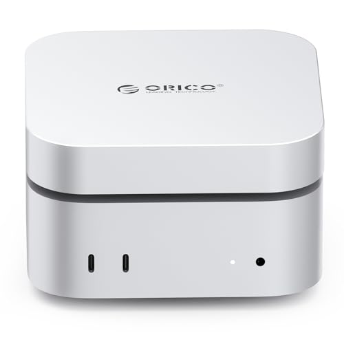 Image of ORICO MiniMate TB5 80Gbps 1TB External SSD for Mac Mini M4, Compatible with Thunderbolt5(6000MB /s) for macOS, USB C to USB C Cable(80Gbps), JHL9480 Chip(Only Compatible with Thunderbolt Interface (1TB