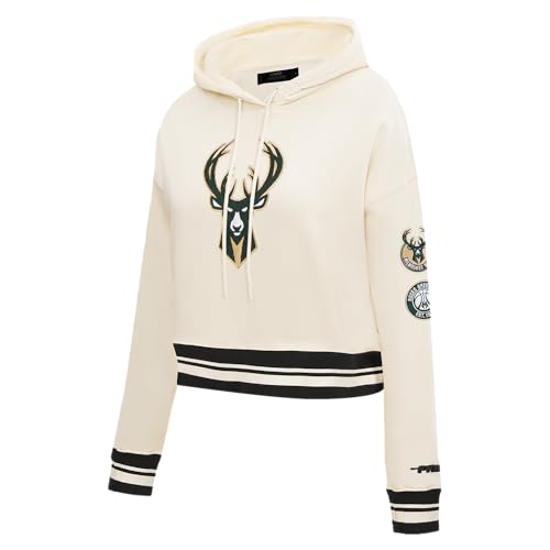 Sudadera corta Pro Standard NBA Retro con capucha y acabados en canalé para mujer 3
