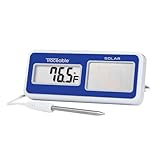 Traceable Solar-Powered Digital Thermometer with Calibration; 1 External Probe