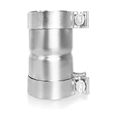 Peastorm 2.5 to 2.5 Inch Exhaust Adapter, 2.5' ID Exhaust Reducer Connector Pipe with Clamp