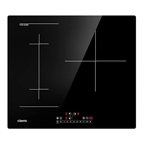 Placa Inducción CIARRA CBBIH3BF 3 Fuegos 6500W con Función Boost Cover