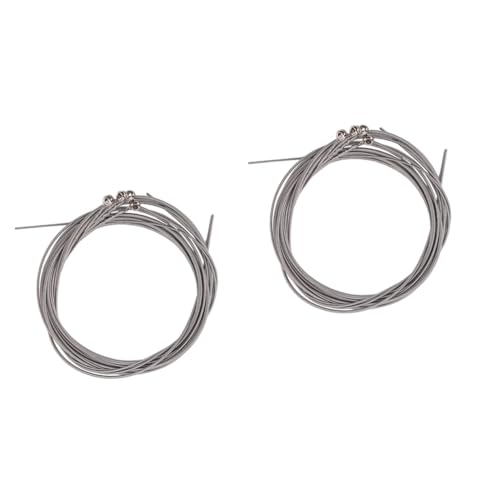 Toyvian 2sets 4-string Electric Bass Guitar Strings Set Replacement for Accessories 4pcs*2