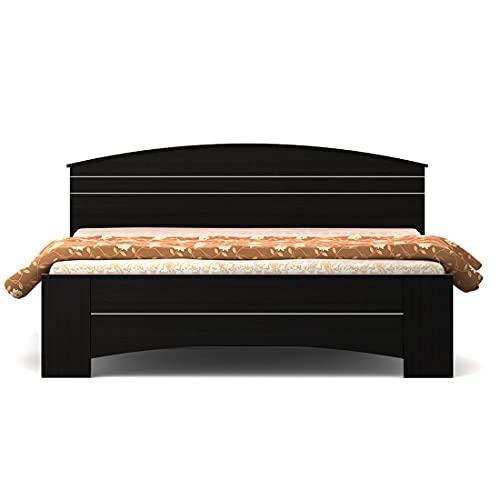 Image of Spacewood Maxima Bed | Queen Size (78 X 60) Engineered Wood Bed with Modified Understructure | 3 Year Warranty | Modern Design | Natural Wenge