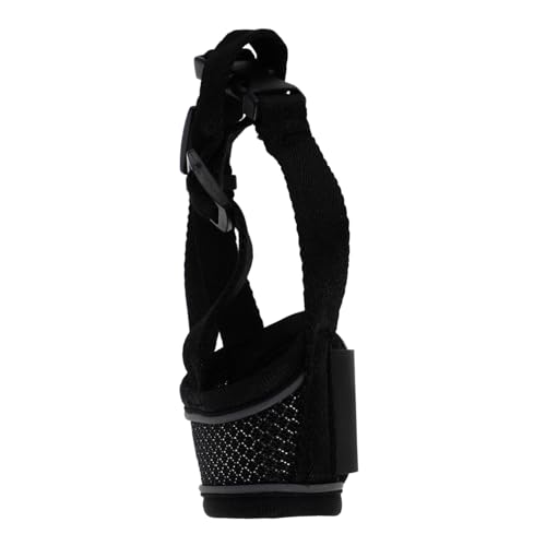 COLLBATH -Barking Small Dog Muzzle: Soft Mesh Muzzle Mouth Cover with Adjustable Strap for Small Medium Large Dogs Prevents Chewing Biting Scavenging S Black