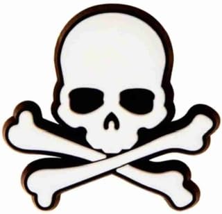 BABOLE 1 PCS SKULL & CROSSBONES CROC SHOE DECORATION CHARM ORIGINALL QUILITY (B0CMMK1N8X) Amazon Price History, Amazon Price Tracker