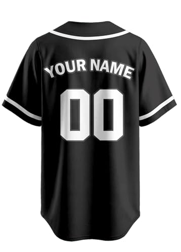 Custom Baseball Jersey, Personalized Stitched Printed Name Number Baseball Shirts Sports Uniforms for Men Women Kids miniatura 5