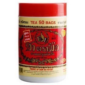 Number One Brand Thai Black Tea Red Lebal (50 Bags)