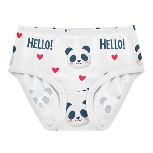 Cute Panda White Girls Underwear Toddler 2t Cotton Girl Panties Cute Animals Briefs Undies Kids