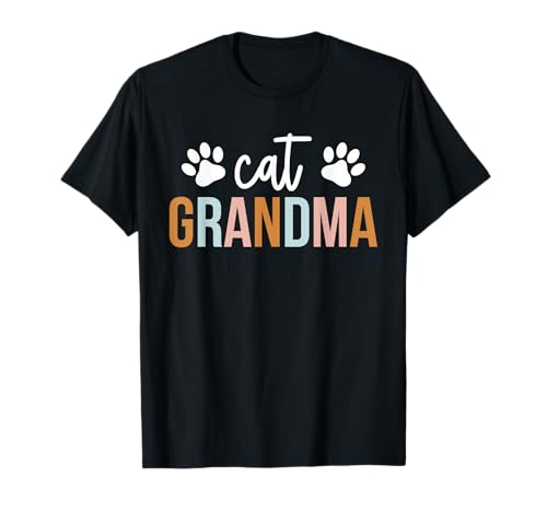 Cat Grandma Cat Grandmother Cute Cat Lover Grandma T-Shirt