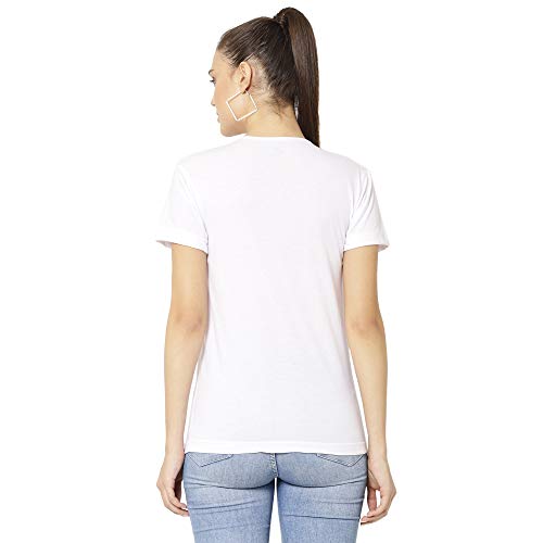 Image of Mack Jonney Cotton Blend V Neck Half Sleeve T-Shirt for Women Regular Fit (Pack of 2)