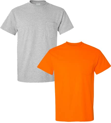 Image of Gildan Adult Ultra Cotton T-Shirt with Pocket, Style G2300, 2-Pack