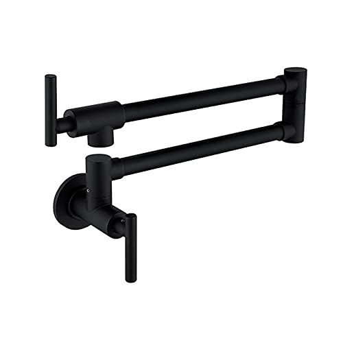 Support mural noir pour robinet de remplissage de pot pliable