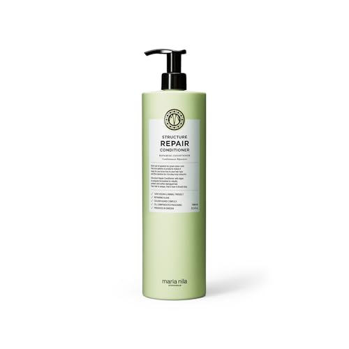 Maria Nila Structure Repair, Conditioner 1000 ml, For Damaged & Chemically Treated Hair, Algae Extract Rebuilds & Moisturizes, 100% Vegan & Sulfate/Paraben free