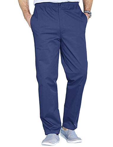 Chums Men's HIGH-Rise Rugby Cotton Pants Navy