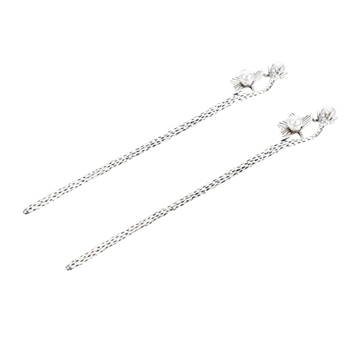 NULYLU 2 񂴂 hair stick gwAtH[N ^̃w bN Bi[W w bN  NVJ񂴂 ؕw bN  Silver