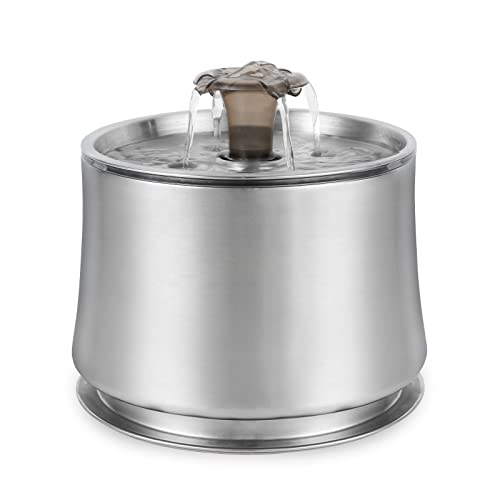 Fuente de agua para gatos acero inoxidable 2.5L
