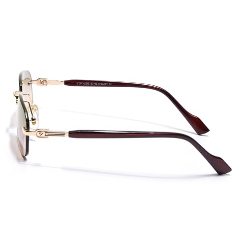 Image of Voyage UV Protected Rimless Sunglasses for Men & Women