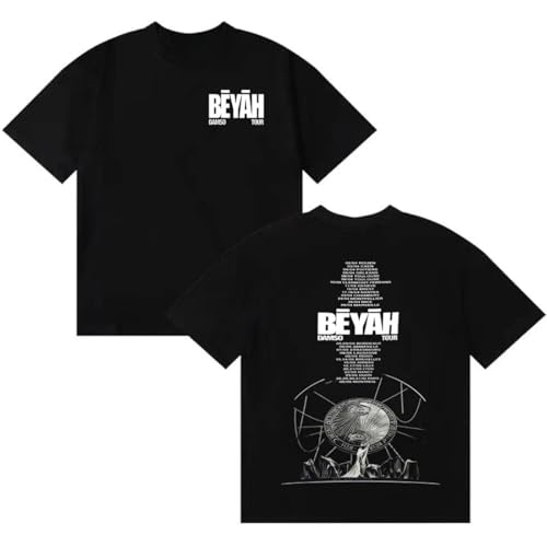 RLOMGBV T-Shirt Da-mso Tour Vintage Imprimé Manches Courtes Hip Hop Oversized Tops D'été pour Les Femmes Hommes XXS-3XL-Black||l