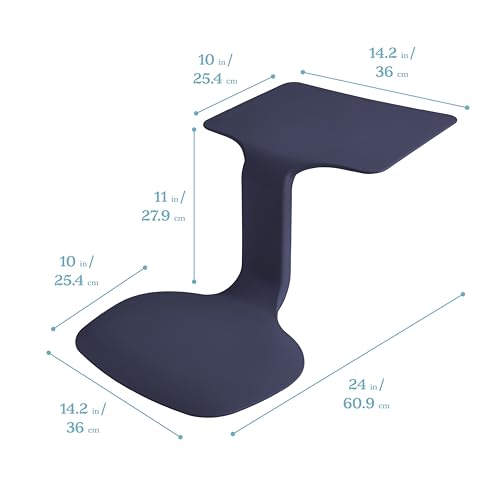 Image of ECR4Kids The Surf Portable Activity Lap Desk, Classroom Essentials, Navy