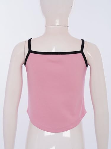 YiZYiF Girls Slim Fit Undershirts Sleeveless Cami Dance Tank Tops Soft Shirts Spaghetti Strap Vest3