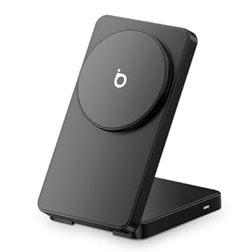 Basike Carregador Sem Fio, Carregador por Indução 15W Compatível para iPhone 16/15/14/13/12 Series e AirPods | Carregamento Rápido com Magnétic | Compatível com Qi (Cinza)