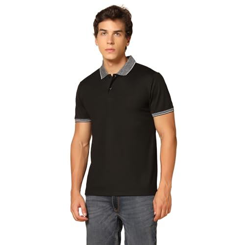 Image of INKKR Men's Collared Neck Stylish Half T-Shirt