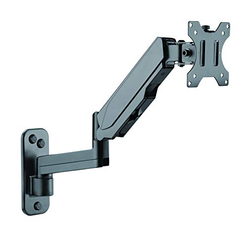 TechOrbits Wall Mount Monitor Arm - Computer Screen and TV Mounted Stand