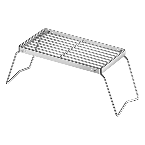 Parrillas de cocina para barbacoa | Parrillas plegables de alambre metálico - Portátil para camping, barbacoa, jardín, - Verduras y carnes