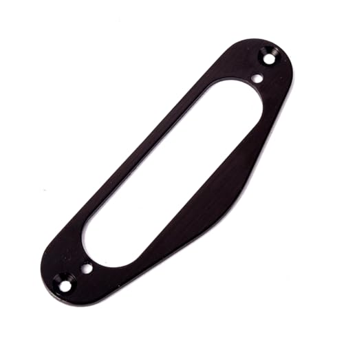 Abaodam スルエレキギター用シングルコイルピックアップリング ブラック フラットマウント ハムバッカー対応 ギターパーツ耐久性交換用