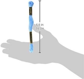 Anchor Six Strand Embroidery Floss 8.75 Yards-Electric Blue Light 12 per box, 12-Pack - Image 4